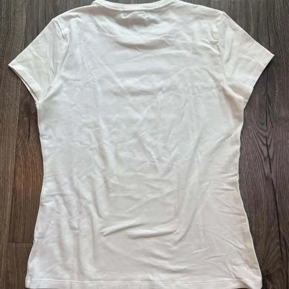 Michael Michael Kors Rhinestone Logo T-Shirt White Medium